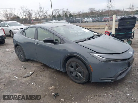 2023 Toyota Prius LE with VIN JTDACAAUXP3000714, listed as a IAAI auction lot 41486696 with 39,634 mi miles. Bid and sale history available at carsss.com. Image 1.