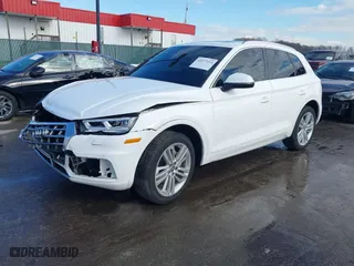 2018 Audi Q5 Premium Plus with VIN WA1BNAFYXJ2162554, listed as a IAAI auction lot 41277214 with 54,796 mi miles. Bid and sale history available at carsss.com. Image 19.