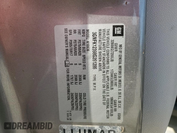 2008 Chevrolet Avalanche LTZ with VIN 3GNFK12398G261286, listed as a Copart auction lot 75124334 with Not Provided miles and Salvage Title. Bid and sale history available at DreamBid. Image 12.