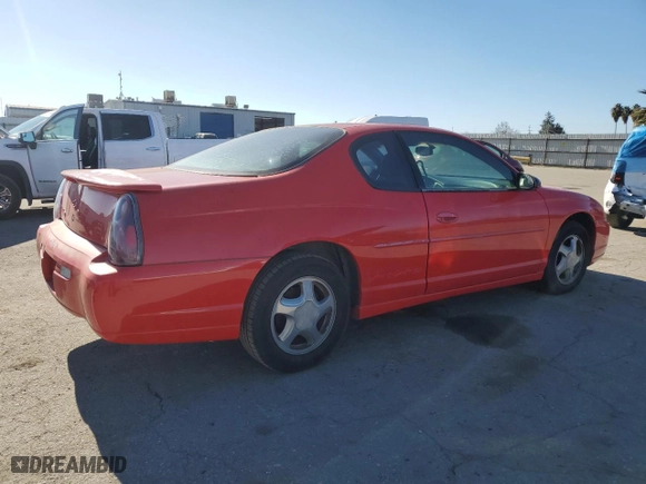 2000 Chevrolet Monte Carlo SS with VIN 2G1WX12K9Y9212822, listed as a Copart auction lot 87710805 with 89,726 mi miles and Clean Title. Bid and sale history available at carsss.com. Image 3.
