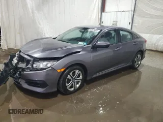 2017 Honda Civic Sedan LX with VIN 19XFC2F50HE204199, listed as a Copart auction lot 52629635 with 42,897 mi miles and Salvage Title. Bid and sale history available at carsss.com. Image 1.