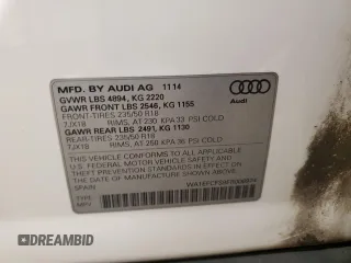 2015 Audi Q3 Premium Plus with VIN WA1EFCFS9FR006974, listed as a Copart auction lot 60036635 with 117,961 mi miles and Clean title. Bid and sale history available at DreamBid. Image 13.