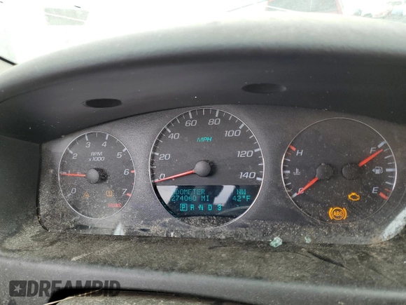 2008 Chevrolet Impala LTZ with VIN 2G1WU583981220563, listed as a Copart auction lot 50768165 with 274,060 mi miles and Clean Title. Bid and sale history available at DreamBid. Image 9.