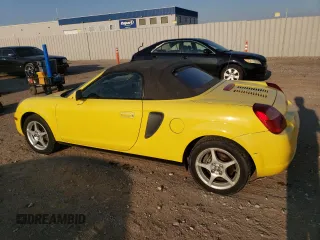 2002 Toyota MR2 z VIN JTDFR320120049824, wystawiony jako Copart lot #69642784 z przebiegiem 95 051 mil mil oraz Tytuł czysty. Historia ofert i sprzedaży dostępna na DreamBid. Obrazek 2.