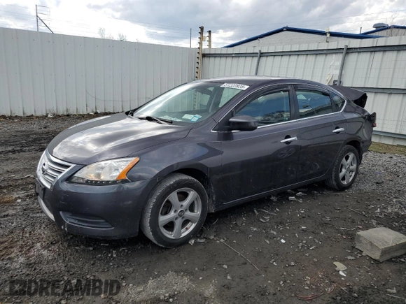 2014 Nissan Sentra S with VIN 3N1AB7AP9EY247049, listed as a Copart auction lot 51222825 with 80,360 mi miles and Salvage Title. Bid and sale history available at DreamBid. Image 1.