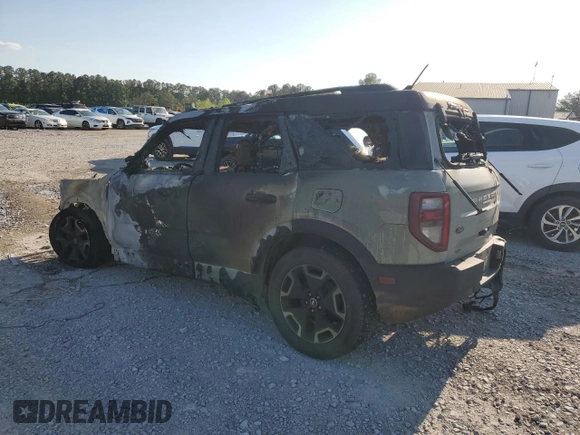 2021 Ford Bronco Sport Outer Banks with VIN 3FMCR9C62MRA94309, listed as a Copart auction lot 52341225 with Not provided miles and Non repairable. Bid and sale history available at DreamBid. Image 2.