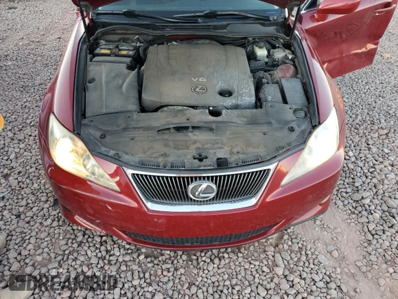 2008 Lexus IS 250 with VIN JTHCK262X82027460, listed as a Copart auction lot 54440545 with 184,189 mi miles and Salvage title. Bid and sale history available at DreamBid. Image 11.