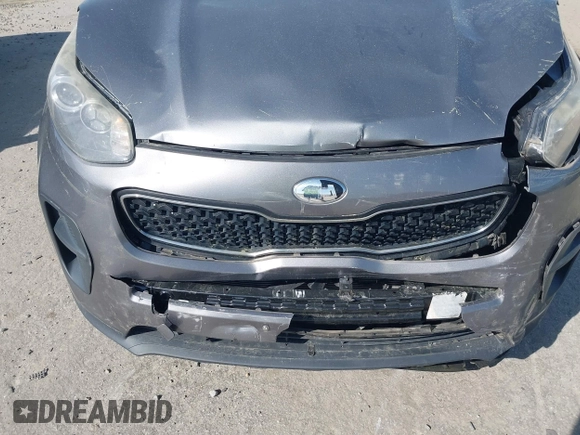2017 Kia Sportage LX with VIN KNDPM3AC7H7166208, listed as a IAAI auction lot 41910485 with 100,211 mi miles. Bid and sale history available at carsss.com. Image 6.
