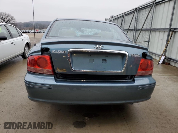 2005 Hyundai Sonata GL with VIN KMHWF25S75A161540, listed as a Copart auction lot 80282554 with 0 mi miles and Non Repairable. Bid and sale history available at carsss.com. Image 6.