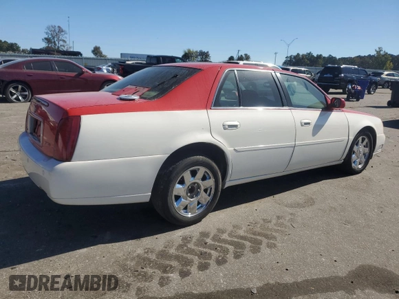 2002 Cadillac DeVille DTS with VIN 1G6KF57942U231877, listed as a Copart auction lot 76724554 with 180,082 mi miles and Salvage Title. Bid and sale history available at carsss.com. Image 3.