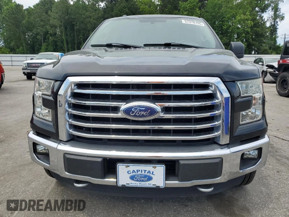 2015 Ford F-150 XLT with VIN 1FTEX1EP6FFC26434, listed as a Copart auction lot 57378705 with 129,295 mi miles and Salvage title. Bid and sale history available at DreamBid. Image 5.