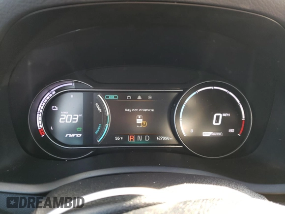 2019 Kia Niro EX with VIN KNDCC3LG0K5024271, listed as a Copart auction lot 50352324 with 127,998 mi miles and Salvage Title. Bid and sale history available at DreamBid. Image 9.