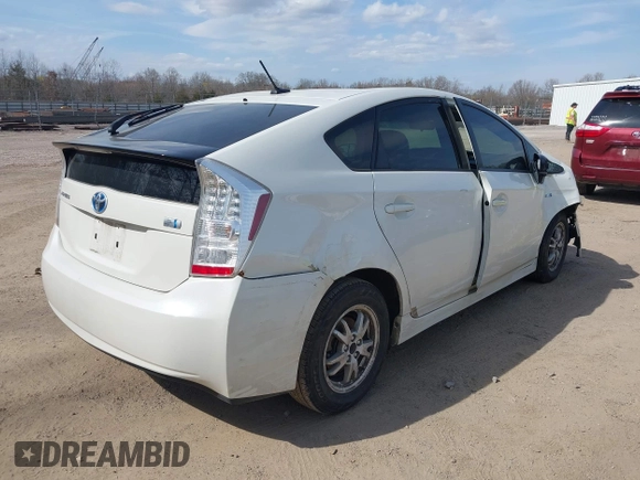 2010 Toyota Prius II with VIN JTDKN3DU7A0087891, listed as a IAAI auction lot 41710885 with Not Provided miles. Bid and sale history available at carsss.com. Image 4.