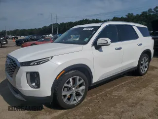 2020 Hyundai Palisade SEL z VIN KM8R44HE1LU083658, wystawiony jako Copart lot #58801375 z przebiegiem Nie podano mil oraz Czysty tytuł • Clean title. Historia ofert i sprzedaży dostępna na DreamBid. Obrazek 1.