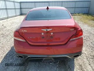 2020 Genesis G70 3.3T with VIN KMTG54LE0LU056422, listed as a Copart auction lot 71549144 with 46,683 mi miles and Non Repairable. Bid and sale history available at DreamBid. Image 6.