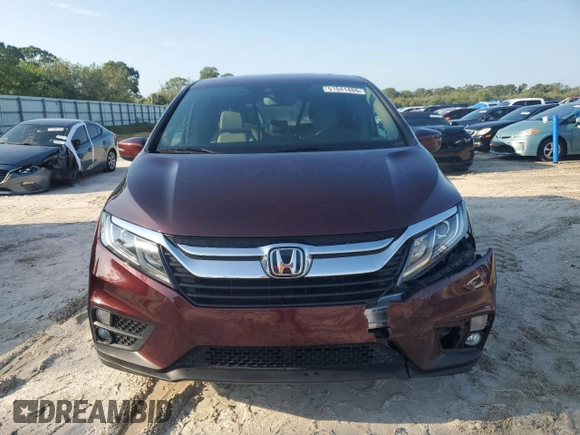 2018 Honda Odyssey EX-L with VIN 5FNRL6H72JB074980, listed as a Copart auction lot 51041465 with 96,240 mi miles and Salvage Title. Bid and sale history available at DreamBid. Image 5.