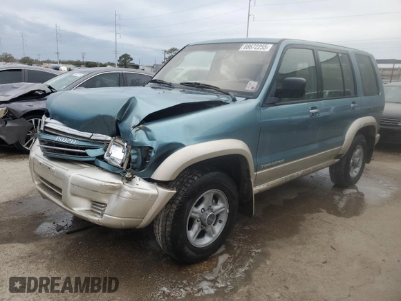 2002 Isuzu Trooper S z VIN JACDJ58X427J10541, wystawiony jako Copart lot #88672255 z przebiegiem 110 122 mil mil oraz Szkody całkowita. Historia ofert i sprzedaży dostępna na DreamBid. Obrazek 1.