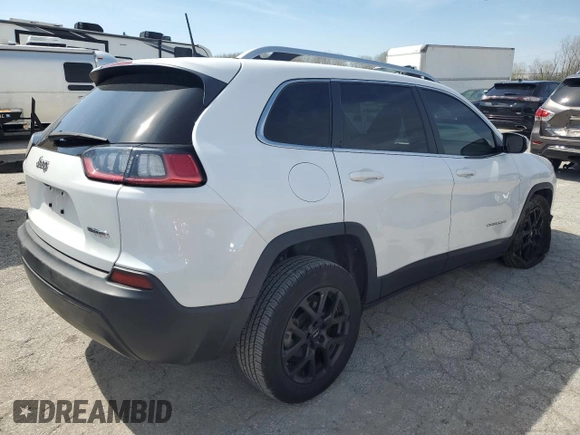2019 Jeep Cherokee Latitude with VIN 1C4PJLCB8KD266968, listed as a Copart auction lot 48789524 with 85,341 mi miles and Salvage Title. Bid and sale history available at DreamBid. Image 3.