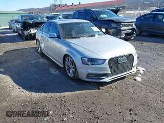 2014 Audi S4 Premium Plus with VIN WAUBGAFL3EA163123, listed as a IAAI auction lot 41407523 with 104,041 mi miles. Bid and sale history available at carsss.com. Image 1.