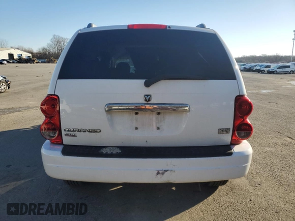2005 Dodge Durango SLT with VIN 1D4HB48DX5F529653, listed as a Copart auction lot 44368905 with 136,743 mi miles and Salvage title. Bid and sale history available at DreamBid. Image 6.