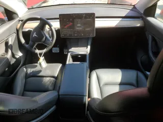 2021 Tesla Model Y Long Range with VIN 5YJYGAEE4MF260627, listed as a Copart auction lot 49091655 with 67,850 mi miles and Salvage Title. Bid and sale history available at DreamBid. Image 8.