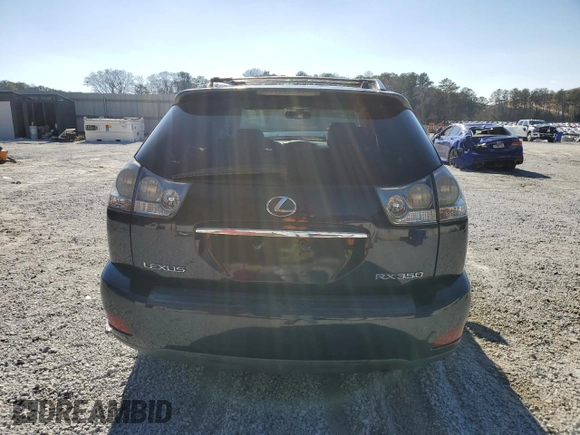 2007 Lexus RX 350 with VIN 2T2GK31U67C015996, listed as a Copart auction lot 45738915 with 263,995 mi miles and Salvage Title. Bid and sale history available at DreamBid. Image 6.
