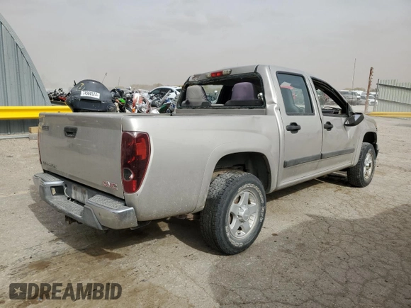 2006 GMC Canyon SLE2 with VIN 1GTDT136068118042, listed as a Copart auction lot 78151784 with 134,339 mi miles and Salvage Title. Bid and sale history available at carsss.com. Image 3.