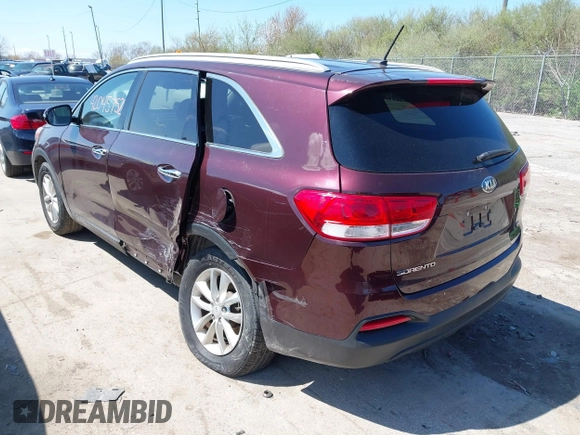 2017 Kia Sorento LX with VIN 5XYPG4A34HG192880, listed as a IAAI auction lot 42045752 with 150,772 mi miles. Bid and sale history available at carsss.com. Image 3.