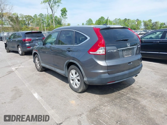 2012 Honda CR-V EX-L with VIN 2HKRM4H71CH605205, listed as a IAAI auction lot 42016555 with 68,110 mi miles. Bid and sale history available at carsss.com. Image 3.