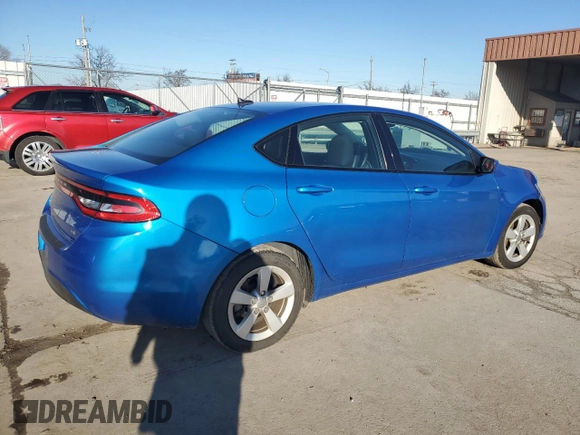 2016 Dodge Dart SXT with VIN 1C3CDFBB1GD577386, listed as a Copart auction lot 82580924 with 165,024 mi miles and Salvage Title. Bid and sale history available at carsss.com. Image 3.