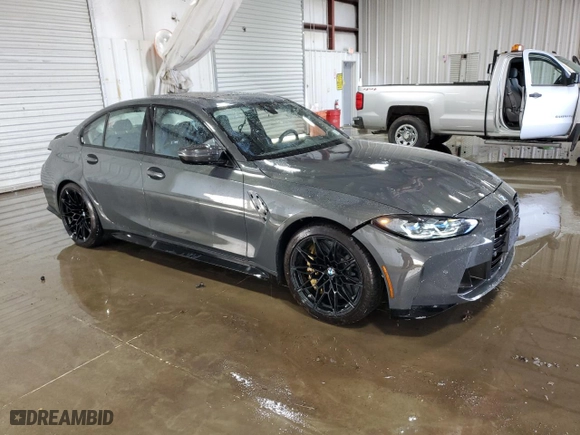2024 BMW M3 with VIN WBS53AY03RFS66431, listed as a Copart auction lot 71936104 with 2,775 mi miles and Salvage Title. Bid and sale history available at carsss.com. Image 4.