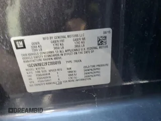 2015 Chevrolet Silverado 1500 LT with VIN 1GCVKREC2FZ355019, listed as a Copart auction lot 48187815 with 85,054 mi miles and Salvage Title. Bid and sale history available at carsss.com. Image 12.