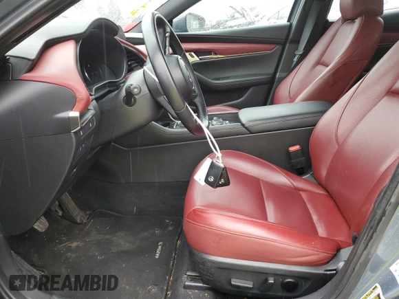 2023 Mazda 3 2.5 S Premium with VIN JM1BPAMM1P1615345, listed as a Copart auction lot 48707645 with 26,598 mi miles and Salvage Title. Bid and sale history available at carsss.com. Image 7.