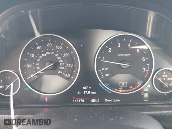2016 BMW 3 Series 320i with VIN WBA8E1G58GNT38199, listed as a IAAI auction lot 42030548 with 116,179 mi miles and . Bid and sale history available at carsss.com. Image 7.
