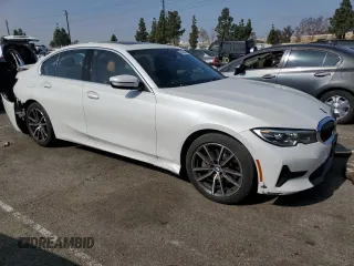 2020 BMW 3 Series 330i with VIN WBA5R1C01LFH42423, listed as a Copart auction lot 54194495 with 50,688 mi miles and Salvage Title. Bid and sale history available at carsss.com. Image 4.