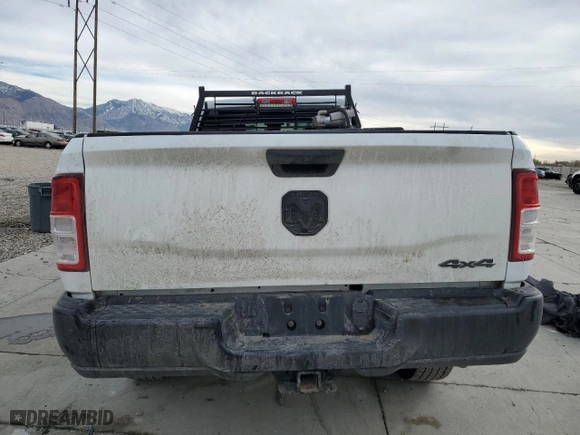 2023 Ram 3500 Tradesman with VIN 3C63R3GL2PG533680, listed as a Copart auction lot 81706174 with 0 mi miles and Salvage Title. Bid and sale history available at carsss.com. Image 6.
