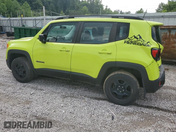 2017 Jeep Renegade Sport with VIN ZACCJBAB2HPG05598, listed as a Copart auction lot 58497165 with 74,596 mi miles and Salvage title. Bid and sale history available at DreamBid. Image 2.