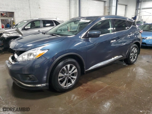 2017 Nissan Murano SL with VIN 5N1AZ2MH1HN150232, listed as a Copart auction lot 86290824 with 112,068 mi miles and Salvage Title. Bid and sale history available at carsss.com. Image 1.