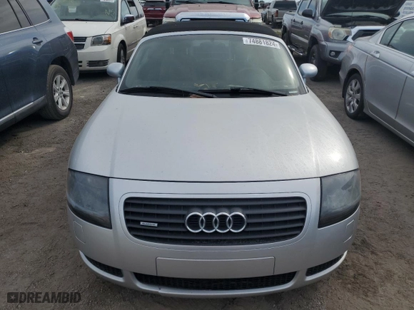 2002 Audi TT with VIN TRUUT28N021015041, listed as a Copart auction lot 74881824 with 0 mi miles and Salvage Title. Bid and sale history available at carsss.com. Image 5.