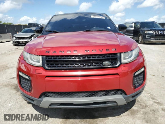 2016 Land Rover Range Rover Evoque SE with VIN SALVP2BG0GH156857, listed as a Copart auction lot 64001255 with Not provided miles and Salvage title. Bid and sale history available at DreamBid. Image 5.