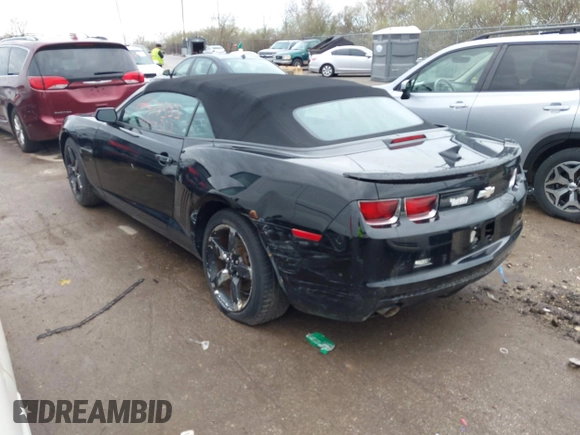 2013 Chevrolet Camaro LT with VIN 2G1FB3D31D9108495, listed as a IAAI auction lot 41914333 with 121,578 mi miles and . Bid and sale history available at DreamBid. Image 3.