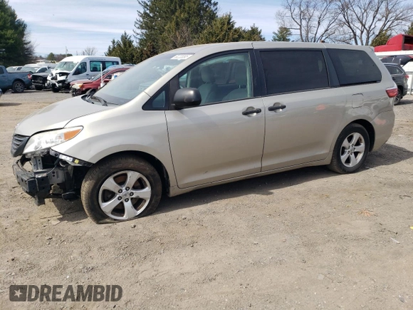 2016 Toyota Sienna L с VIN 5TDZK3DC9GS722856, выставлен на аукционе Copart как лот 50233395 с пробегом 89 225 миль миль и Списание • Salvage title. История ставок и продаж доступна на DreamBid. Изображение 1.