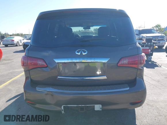 2011 Infiniti QX56 7-passenger with VIN JN8AZ2NE8B9000843, listed as a IAAI auction lot 41836248 with 191,985 mi miles and . Bid and sale history available at DreamBid. Image 6.
