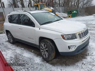 2015 Jeep Compass Limited with VIN 1C4NJDCB9FD216387, listed as a IAAI auction lot 41231484 with 95,436 mi miles. Bid and sale history available at carsss.com. Image 1.