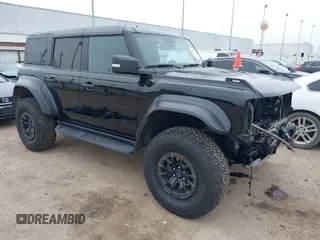 2023 Ford Bronco Raptor with VIN 1FMEE5JR0PLB23237, listed as a IAAI auction lot 41571428 with 25,530 mi miles. Bid and sale history available at carsss.com. Image 1.