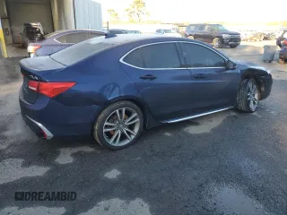 2020 Acura TLX w/Technology Pkg with VIN 19UUB2F4XLA004493, listed as a Copart auction lot 87102564 with 34,037 mi miles and Salvage Title. Bid and sale history available at carsss.com. Image 3.