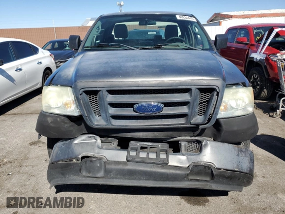 2005 Ford F-150 XL with VIN 1FTRF12225NB31581, listed as a Copart auction lot 46834445 with 201,081 mi miles and Salvage Title. Bid and sale history available at carsss.com. Image 5.