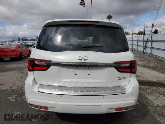 2022 Infiniti QX80 PREMIUM SELECT with VIN JN8AZ2AF5N9741437, listed as a Copart auction lot 44425225 with 9,677 mi miles and Salvage Title. Bid and sale history available at carsss.com. Image 6.