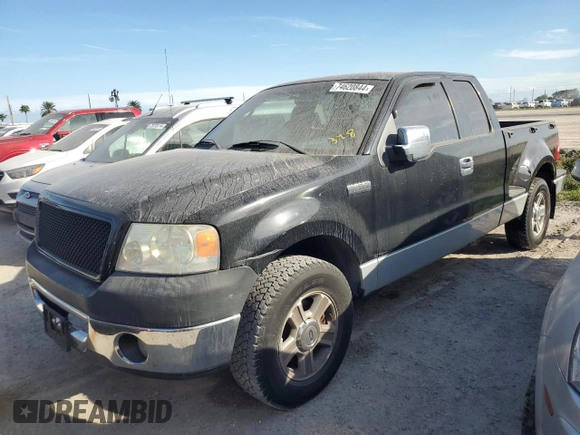 2006 Ford F-150 STX with VIN 1FTRX02W06KD91863, listed as a Copart auction lot 74620844 with 125,318 mi miles and Non repairable. Bid and sale history available at DreamBid. Image 1.