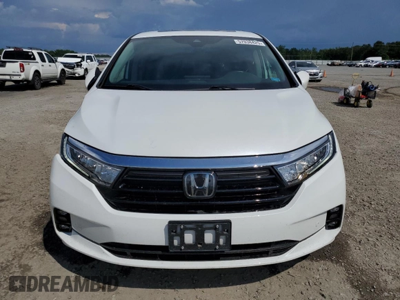 2022 Honda Odyssey Touring with VIN 5FNRL6H87NB040726, listed as a Copart auction lot 57038425 with 37,069 mi miles and Salvage title. Bid and sale history available at DreamBid. Image 5.